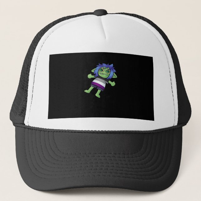 Boné Orgulho Assexual Goblincore Goblin Clássico (Frente)