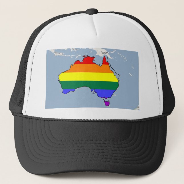 Boné Orgulho australiano de GLBT (Frente)