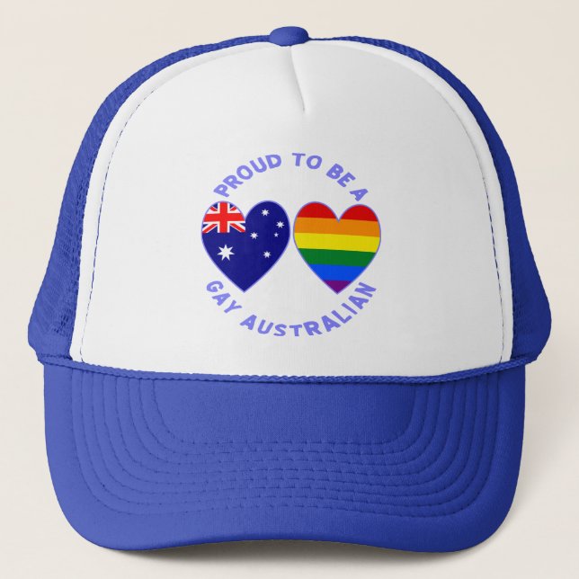 Boné Orgulho de ser um australiano Gay (Frente)