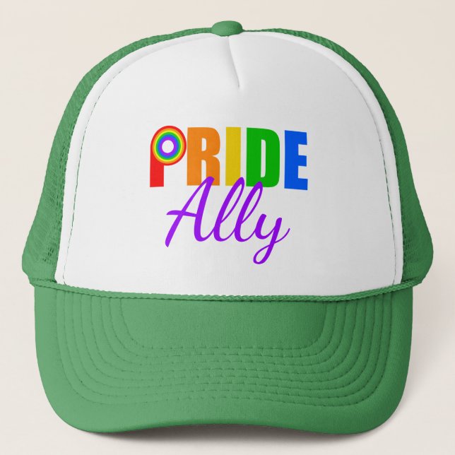 Boné Orgulho gay Ally Rainbow (Frente)