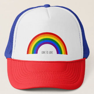 Boné Orgulho Gay Arco-íris. O amor é amor.