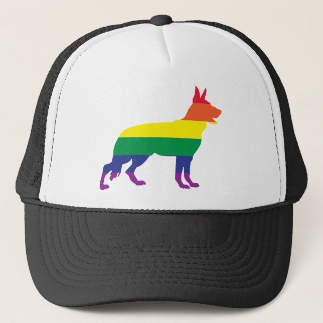 Boné Orgulho gay do german shepherd (Frente)