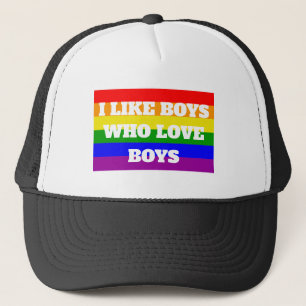 Boné Orgulho Gay Eu gosto de Meninos que amam meninos