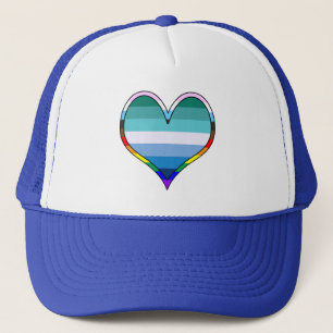 Boné Orgulho gay Heart Trucker Hat