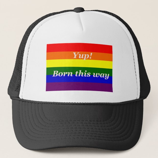 Boné Orgulho Gay Nasceu assim (Frente)