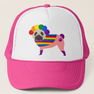 Boné Orgulho gay Pug Camisetas e presentes
