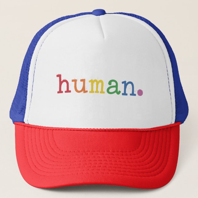 Boné Orgulho Humano LGBT Arco-íris Igualdade LGBTQ (Frente)