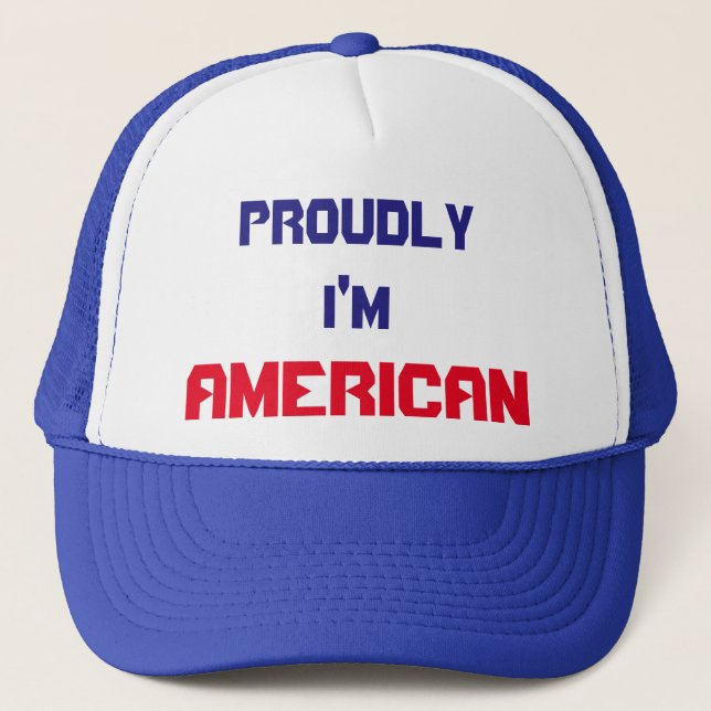 Boné Orgulho-me de ser o chapéu de caminhoneiro america (Frente)