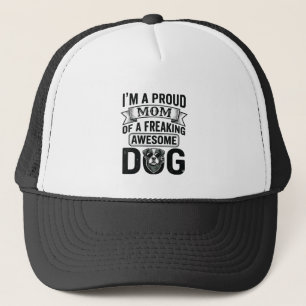 Boné Orgulhosa Mãe de Cachorro Desenho Vetorial de Grav