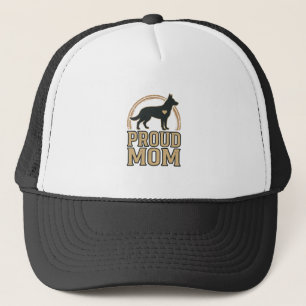Boné Orgulhosa Mãe Silhueta de Cachorro Design Vetorial