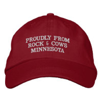 Orgulhoso de Rocks e Vacas Minnesota Parody Hat