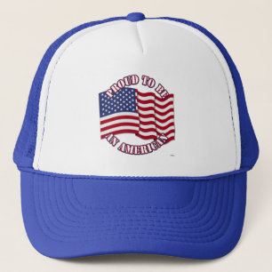 Boné Orgulhoso De Ser Um Americano Com Bandeira Dos EUA