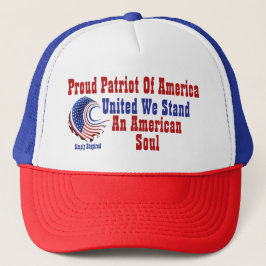 Boné Orgulhoso Patriota da América - Uma Alma Americana