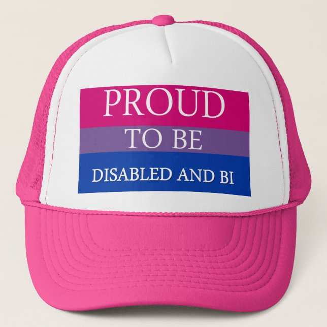 Boné Orgulhoso ser deficiente e Bi (Frente)