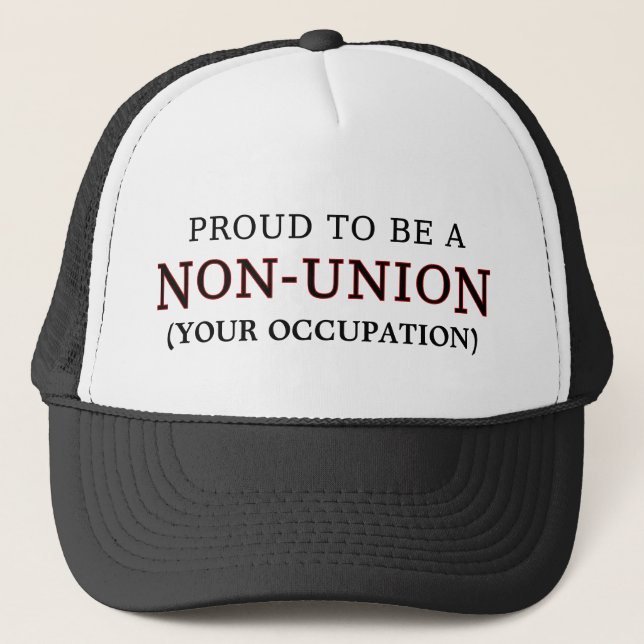 Boné "Orgulhoso ser um ___da Não-União " (Frente)