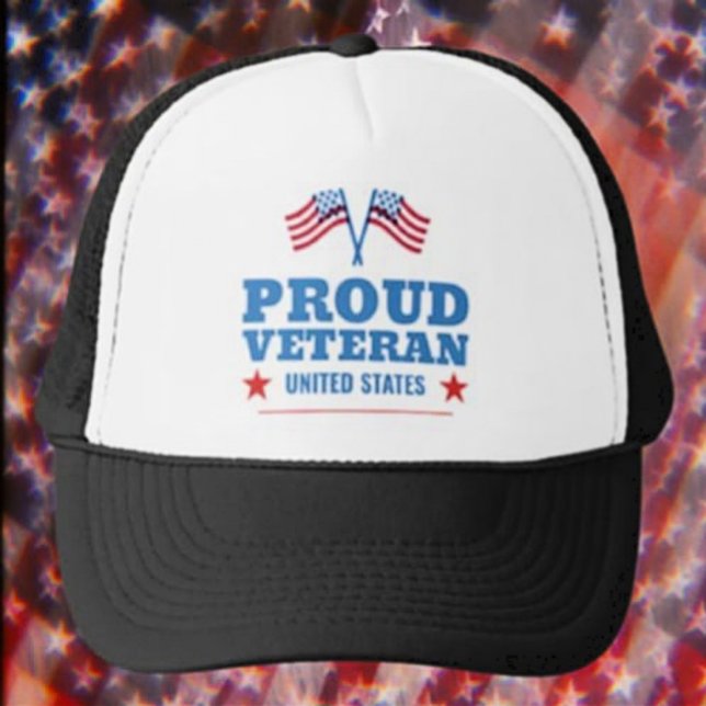 Boné Orgulhoso Veterano dos Estados Unidos (Criador carregado)