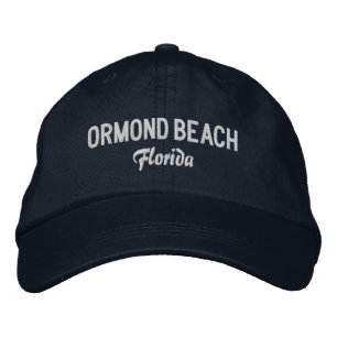 Boné Ormond Beach, Flórida, bordou o chapéu de baseball