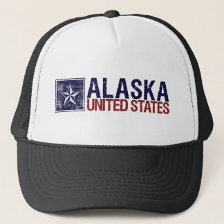 Boné Os Estados Unidos do vintage com estrela - Alaska
