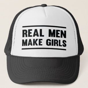 Boné Os homens reais fazem meninas