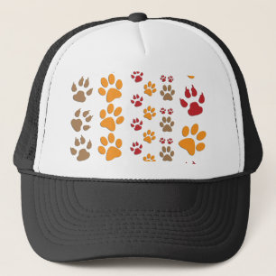 Boné Os impressões da pata do cão & do gato projetam