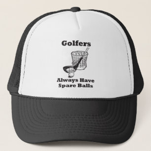Boné Os jogadores de golfe têm sempre bolas de
