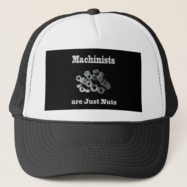 Boné Os Machinistas São Apenas Loucos Humorísticos (Frente)