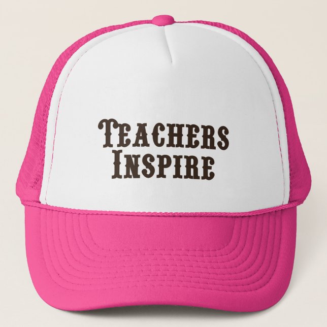Boné Os professores inspiram (Frente)