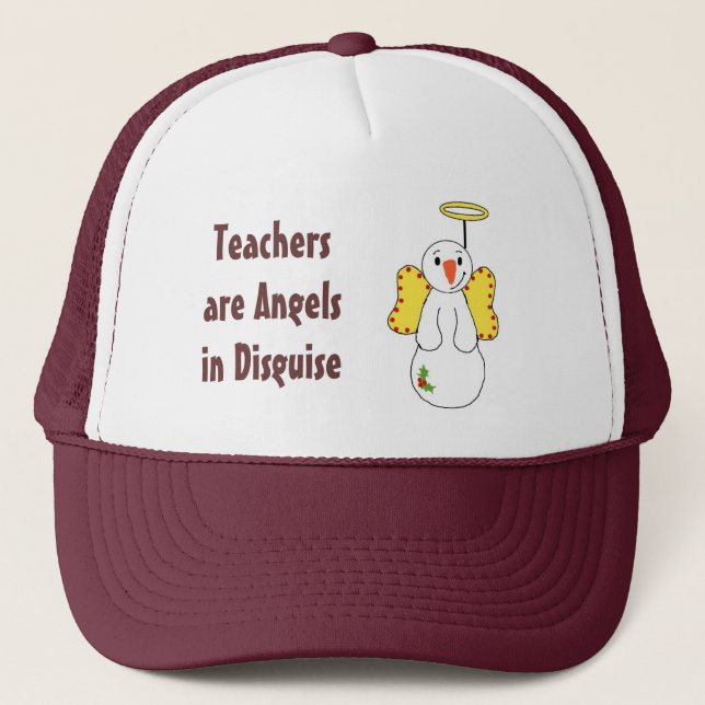 Boné Os professores são Anjos disfarçados (Frente)