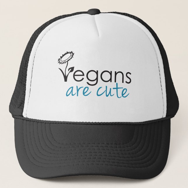 Boné Os Vegans são bonitos - os advogados projetam (Frente)