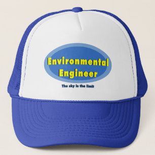 Boné Oval Azul do Engenheiro Ambiental