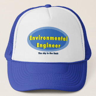 Boné Oval Azul do Engenheiro Ambiental