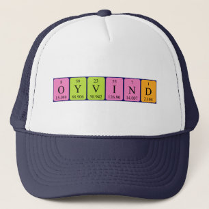 Boné Øyvind nome da mesa periódica que