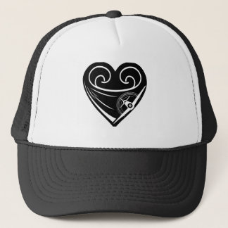 Boné P-51 Mustang Heart Womens Vintage Trucker Hat