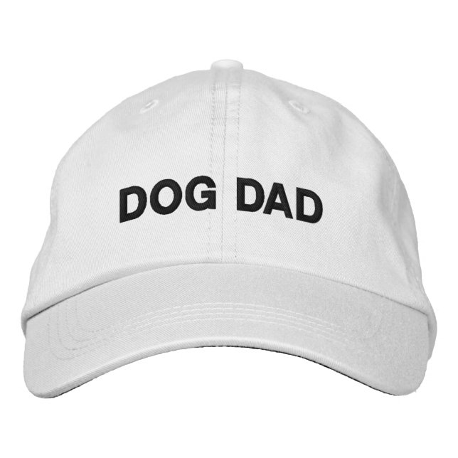Boné Pai de cão - texto personalizado branco azul minim (Frente)