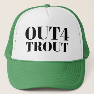 Boné Pai De Pesca Esportiva Baseball OUT4 TROUT Lucky