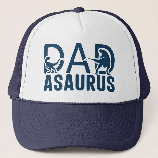 Boné Pai do Dinossauro Asaurus Dino Lover T Pai Rex Din (Frente)