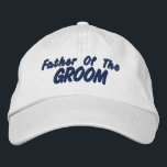 Boné Pai do Groom<br><div class="desc">Pai ideal do boné noivo para festas de escadas ou solteiros, texto bordado, de Ricaso</div>