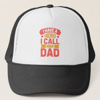 Boné Pai é meu aniversário de herói ou Dia de os pais