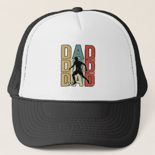 Boné Pai Futebol Desenho Vetorial de Gravura Vintage_1