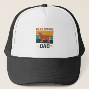 Boné Pai Golden Retriever Design Vetorial Amante de Cãe