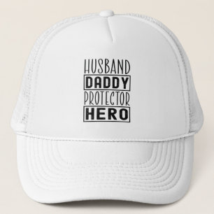 Boné Pai Herói Pai Protetor Hero Veterano Funny