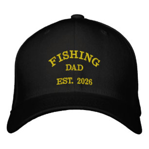Boné Pai Pescador Est. 2026 Design Bordado