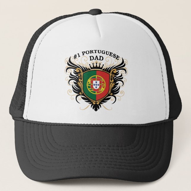 Boné Pai português do número um (Frente)