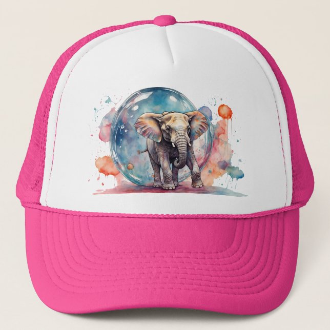 Boné Painterly The Elephant Painting Creative Elephant (Frente)