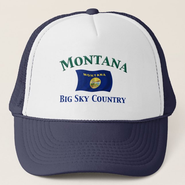 Boné País grande do céu de Montana (Frente)