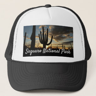 Boné Paisagem do Deserto de Arizona Saguaro Sunset II