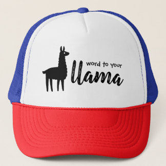 Boné Palavra Para Seu Llama