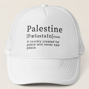 Boné Palestina Significado design da Palestina Texto de