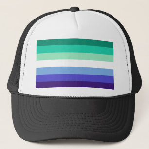 Boné Paleta da bandeira de homens gays inclusiva trans