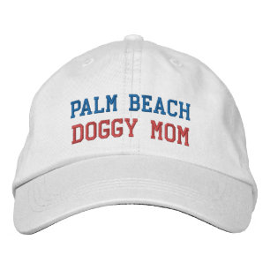 Boné PALM BEACH DOGGY MOM bordados chapéu